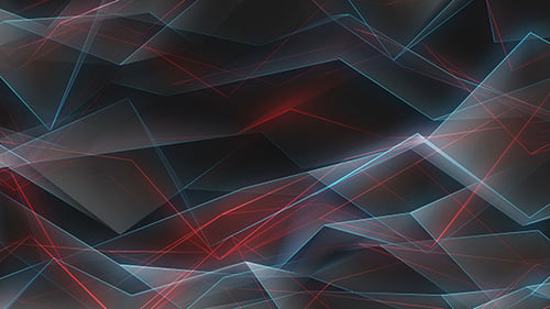 Abstrakte rote und blaue geometrische Formen