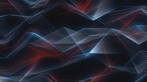 Futuristic Interconnected Geometric Grid Abstract Animation
