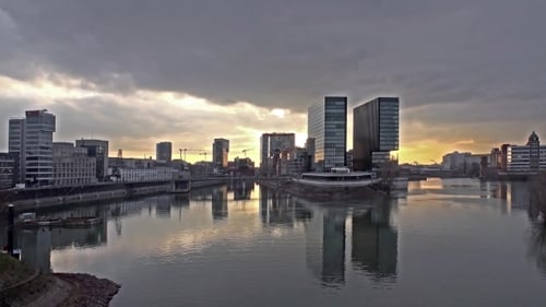 Skyline City of Duesseldorf, Germany