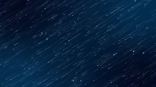 Animated Blue Digital Particle Flow Background