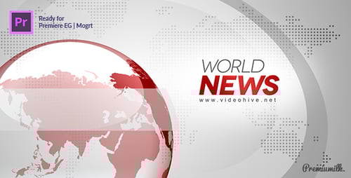 Broadcast News Essential Graphics | Mogrt