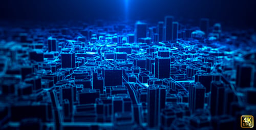 Digitaler Stadtlicht-Hintergrund