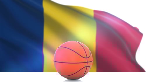 Waving National Flag and Basketball Animation