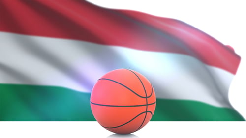 Basket avec drapeau de la Hongrie