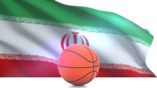 Basket avec drapeau de l'Iran