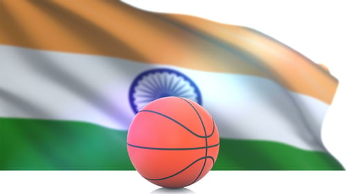 Basket avec drapeau de l'Inde