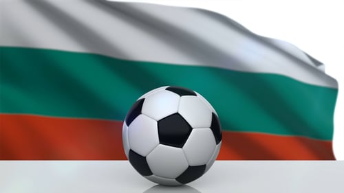 Soccer Ball with Bulgaria Flag