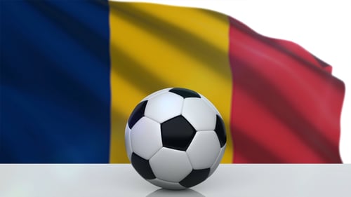 Soccer Ball with Chad Flag