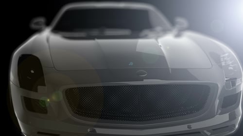 Luxury Car Reveal Intro with Elegant Lens Flare Animation