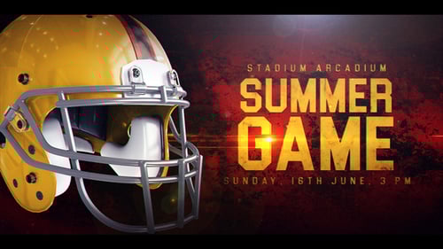Dynamic Sports Opener: Football Game Broadcast Intro