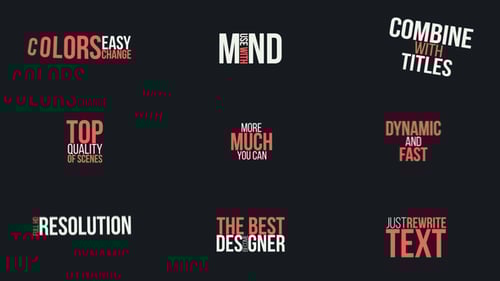 Dynamic Kinetic Typography Pack with Modern Text Animations and Motion Titles