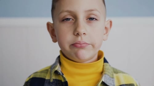 Close Up of Child Looking at Camera