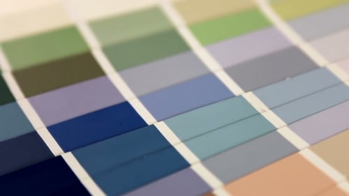 Pastel Color Palette Samples for Interior Design