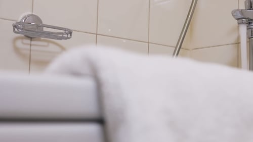 Water Faucet in a Luxurious Hotel Room or at Home