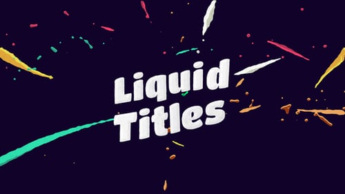 Dynamic Liquid Text Reveal Titles