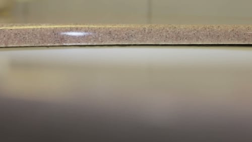 Water Faucet in a Luxurious Hotel Room or at Home