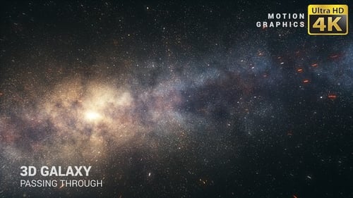Galaxia 3D que pasa por 4K