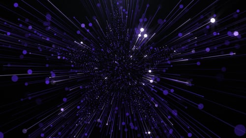 Abstract Purple Star Particles Light Trails Background