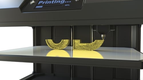 Making Golden Volumetric Letters with a 3D Printer