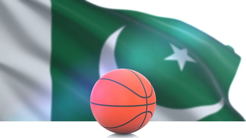 Basket avec drapeau du Pakistan