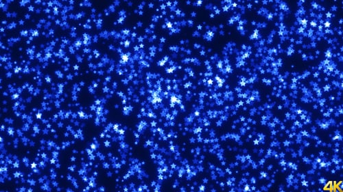 Blue Twinkling Stars Background for Festive Celebrations
