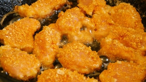 Cooked Tasty Chicken Nuggets