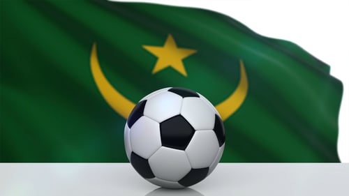 Ballon de foot avec drapeau de la
