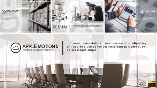 Minimal Corporate Slideshow - Apple Motion