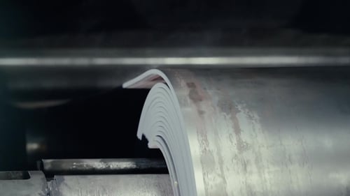 Old Factory of Auto Components Production. Warehouse of an Aluminum Pipes. the Production of Metal