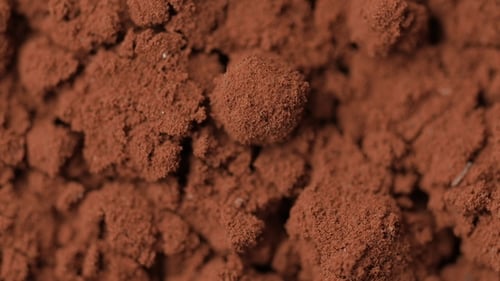 Close-up of Rich Brown Cocoa Powder