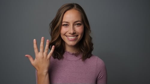 Woman Showing Hand