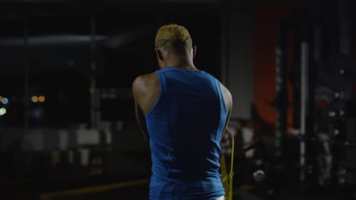 Boxer Jumping with Skipping Rope