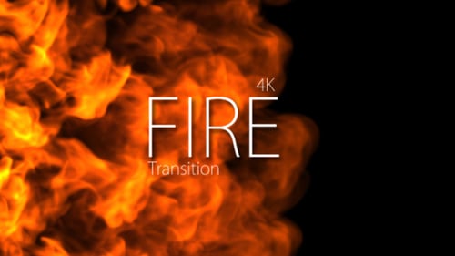 Dynamic Fire Burst Transition with Alpha Channel