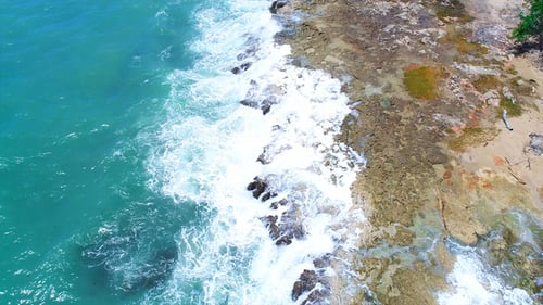Olas en la costa