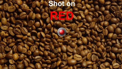 Coffee Beans From Above Close Up View
