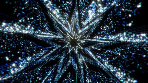 Dynamic Particle Starburst Logo Reveal