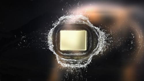 Dropping Splash Logo Reveal