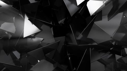 Dynamic Abstract Black Shards Background Animation