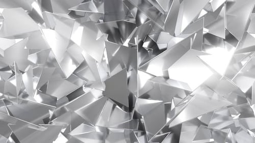 Shiny Silver Triangles