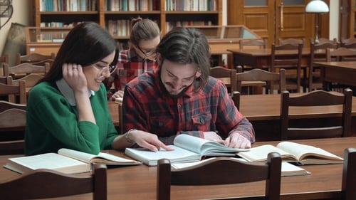 Friends Read in Library