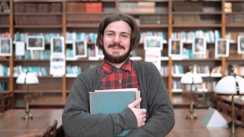 Man Holding Books