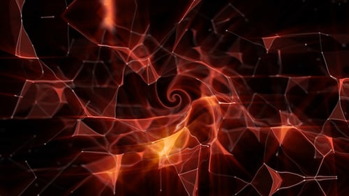 Dynamic Abstract Red Network Logo Reveal