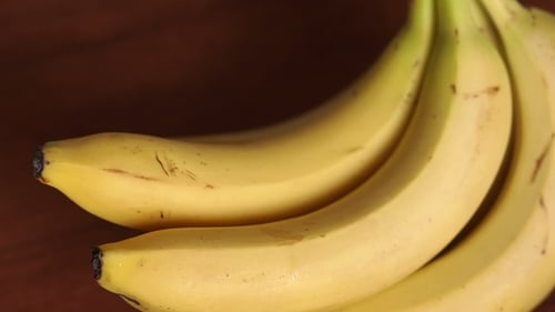 Close Up of Ripe Yellow Bananas