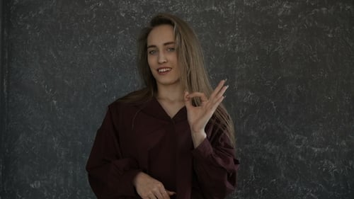 Young Woman Expressing Different Emotions Indoors