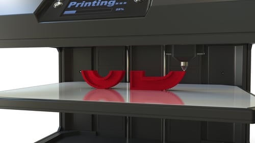 Printing Red Letters with a 3D Printer
