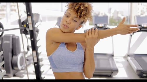 Young Sportive Model in Gym