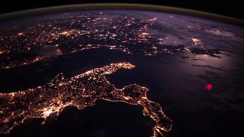 Planet Erde aus dem Weltraum