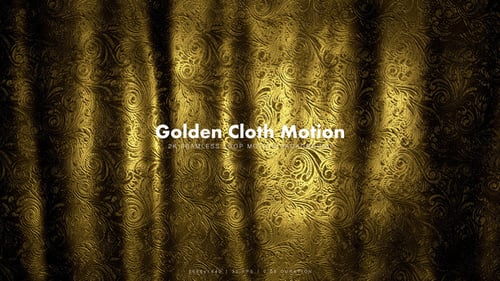 Elegant Golden Ornate Pattern Motion Background with Dynamic Light Rays