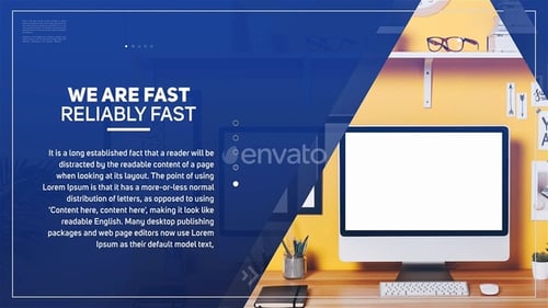 Modern Corporate Business Slideshow with Dynamic Geometric Transitions