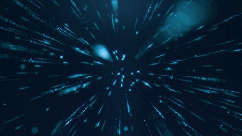 Explosionspartikel Blau